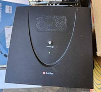 Front view showing power switch, LED and Labtec logo