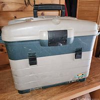 Front view of closed Flambeau tackle box