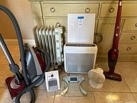 All seven appliances arranged together for group view