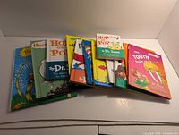All 12 Dr. Seuss books fanned out