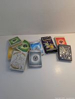 Group shot of all sealed energy packs, sleeves, and booster