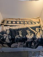 Full view of Led Zeppelin banner laid out