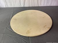 top view of pizza stone showing surface