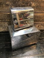 Bread box and wrap dispenser front view