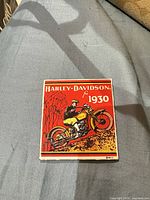 Front view of square Harley-Davidson 1930 metal magnet