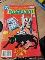 Front cover of The Warlord issue with Travis Morgan, black panther