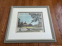 Framed print with mat and frame visible