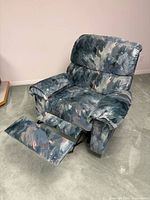 Front view of Elran recliner with footrest extended