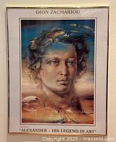 Front view showing full framed print with artist and title