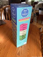 Front view of sealed Giant Stacking Tower game box