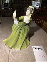 Front view of Royal Doulton Simone figurine on table
