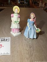 Front view of both figurines Emma and Wendy
