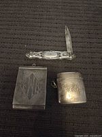 Overview of all three sterling silver items