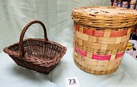 Both baskets side by side showing shapes and colors