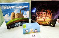 All three game boxes front view