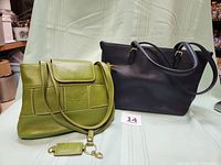 Both handbags front view