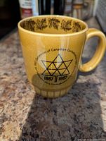 Front view showing centennial star logo and overall glaze