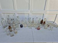 Group shot of all bottles arranged on tables