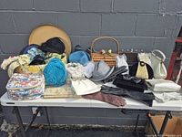 All items on table for overview