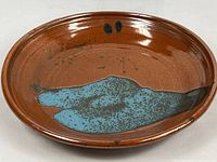 Top view showing glaze pattern and condition