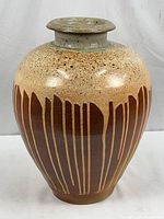 Full view of vase showing form and glazing