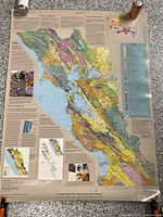 Full view of Geologic Map of the San Francisco Bay Region poster