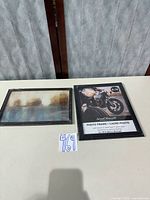 Front view of both items on table