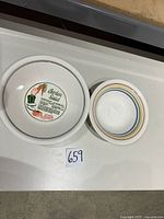 Top view of both bowls