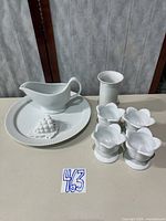 Group shot showing all ceramic items