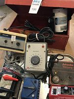 Group view showing toolbox and assorted controllers