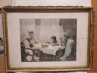 Front view of framed print showing artwork and frame