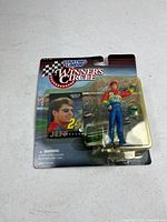 Front view of sealed Jeff Gordon Winner’s Circle figure on card