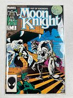 Front cover of bagged Moon Knight #2 comic