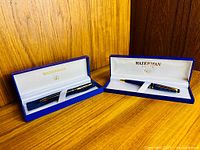 Both Waterman pens in their cases