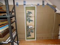 Frontal view showing full framed artwork