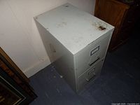 Top angled view displaying rust, stains and overall wear