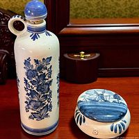 Pitcher and trinket dish front view