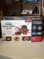 Front of sealed retail box showing set contents and branding