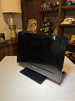 Front view of Panasonic LCD TV on stand