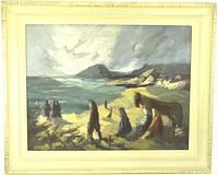 Full view of framed painting