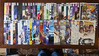 All 59 Back to the Future comics laid out in rows