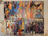 First group of Birds of Prey Vol.2 issues #1-13 laid out