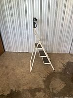 Ladder open and standing