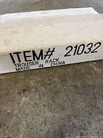 Shipping box with item number and country of origin