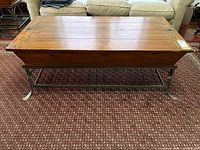 Full view of coffee table closed