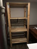 Full view of IKEA IVAR shelving showing overall structure and height