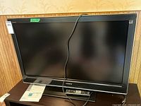 Front view of Sony Bravia LCD TV on stand