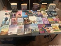 Full table view showing the mix of 35 paperback novels