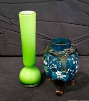 Both vases side by side for scale and color comparison