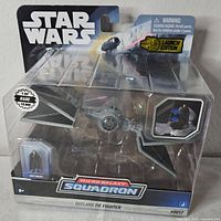 Front view of sealed Star Wars Micro Galaxy Squadron Outland TIE Fighter box